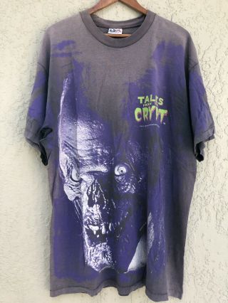 Vintage 1995 Tales From The Crypt Horror Movie Rap Promo All Over 90s T Shirt XL 4
