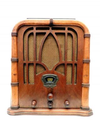 Vintage 1930s Old Classic Stewart Warner Model Old Antique Tube Radio