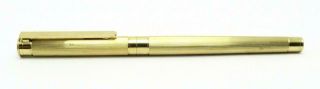 Vintage Montblanc Noblesse Gold Barrel Fountain Pen 18k F Nib - 6