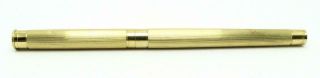 Vintage Montblanc Noblesse Gold Barrel Fountain Pen 18k F Nib - 7