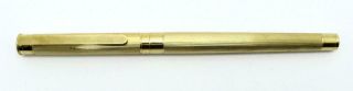 Vintage Montblanc Noblesse Gold Barrel Fountain Pen 18k F Nib - 8