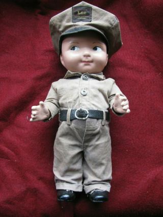 Buddy Lee Doll Composition Vintage Advertising Orig Lee Union Made Cover Alls