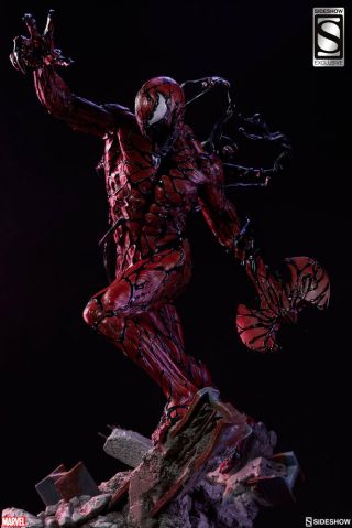 Sideshow Carnage Exclusive Pf Figure Statue Marvel Rare Spider - Man Venom