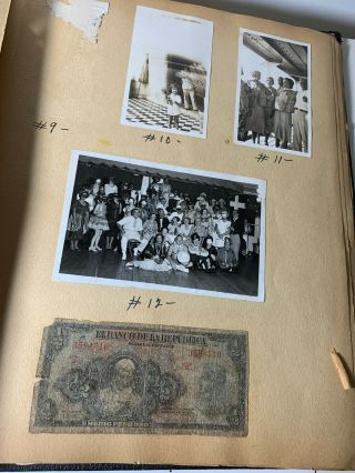 VTG 1930 ' S STEAMSHIP TRAVEL SCRAPBOOK CUBA COCKTAILS BARS MENUS RPPC CARIBBEAN 11