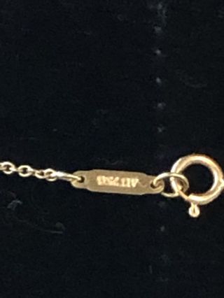 18k Tiffany & Co.  3D Diamond Gold Horseshoe Charm Pendant Necklace Vtg Rare HTF 5