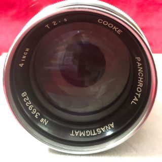 Cooke Panchrotal 4 " F2.  5 Vintage C Mount Movie Lens By Taylor Hobson Exc,