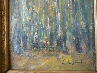 Rare Hungarian Oil Signed László De Paál (1846 - 1879) The Forest 