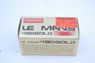 Vintage Kyosho Le Mans 480 Gold 1897 Brushed Modified Motor - Aluminum Endbell