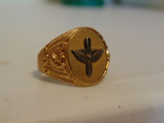 Wwii Era Us Army Air Force Wings Design Ring
