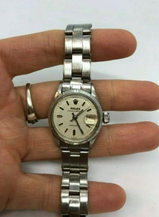 1969 Vintage Ladies Rolex Oyster Perpetual LadyDate Wrist Watch 3