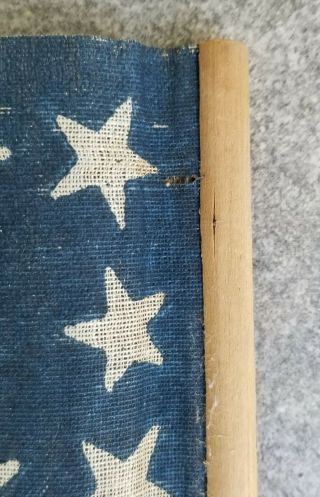 40 Star Flag - Extremely Rare United States Parade Flag - Dakota Statehood 1889 8