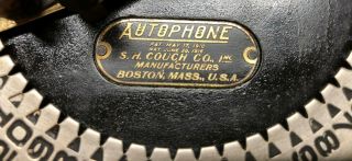 ANTIQUE S.  H.  COUCH Co.  AUTOPHONE TELEPHONE 4