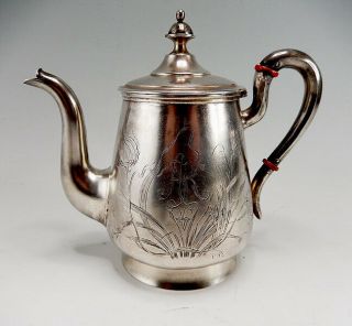 Chinese Russian Emigre Silver Tea Pot Tientsin/tienjin C.  1935