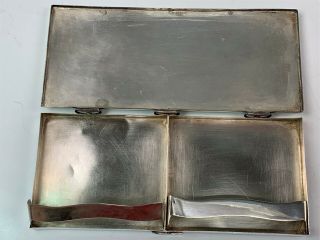 Sterling Silver Arts & Crafts Frank Patania Wide Cigarette Case Box 