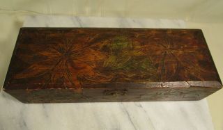 Flemish Wood Box - Ornate Carved - 11 - 3/4 X 4 - 1/4 X 2