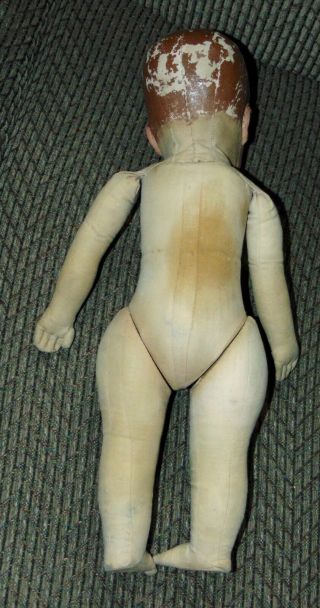 EARLY ANTIQUE Doll KATHE KRUSE Cloth WIDE HIPS Mask Face 10