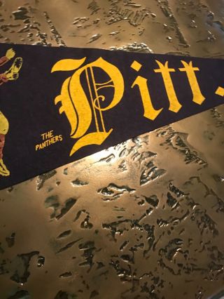 Wow Early 1900s Pitt Pittsburgh Vintage Extremely Rare Pennant 5