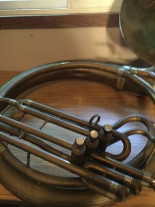 Rare Henri Lavelle Sousaphone brass late 1800 ' s to early 1900 ' s. 8