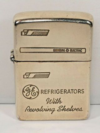 Vintage 10k Gold Filled Zippo Lighter General Electric Refrigerator Advertising