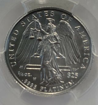 2008 - W P$25 Burnished Platinum American Eagle MS69 Very Rare PCGS SP - 69 Signed 4
