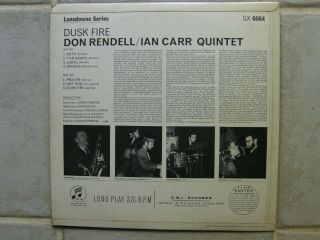 Don Rendell Ian Carr 5tet 1966 - Dusk Fire UK Columbia SX 6064 VG,  /EX VERY RARE 2