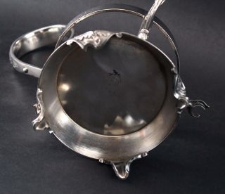 Antique Aesthetic Wilcox Silverplate Cut Glass Heron Liquor Decanter Cordial Set 11