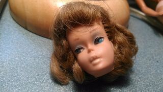 Mattel Barbie American Girl Rare Titian Blond True Side Part Bangs 1965 Doll