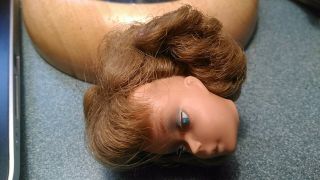 Mattel Barbie American Girl Rare Titian Blond True Side Part Bangs 1965 Doll 2