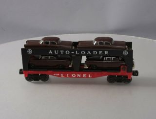 Lionel 6414 Evans Autoloader With 4 Brown Autos (type Vi) - Extremely Rare Ex