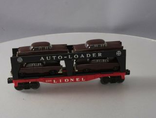 Lionel 6414 Evans Autoloader with 4 Brown Autos (Type VI) - Extremely Rare EX 5