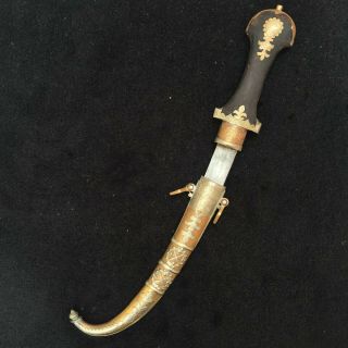 ANTIQUE KURDISH ISLAMIC OLD DAGGER SILVER DAMASCUS WOOTZ knife sword Turkish 3