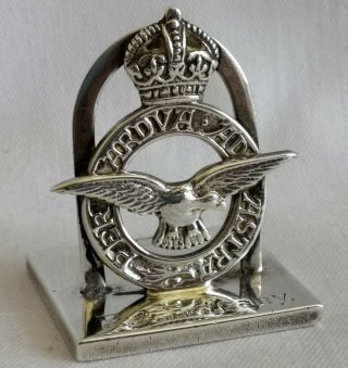 RAF Heany Silver Menu Place / Name Card Holder Goldsmiths & Silversmiths Co Ltd 4