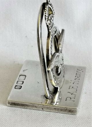 RAF Heany Silver Menu Place / Name Card Holder Goldsmiths & Silversmiths Co Ltd 6