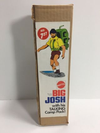 Rare 1970’s Mattel Big Jim Buddy Big Josh Action Figure Toy Factory Box