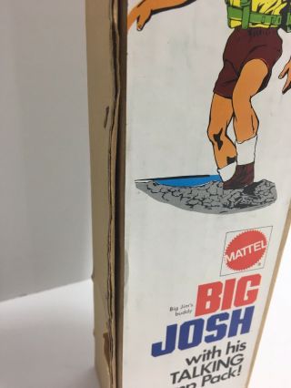 RARE 1970’s Mattel Big Jim Buddy BIG JOSH Action Figure Toy Factory BOX 3