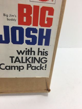 RARE 1970’s Mattel Big Jim Buddy BIG JOSH Action Figure Toy Factory BOX 4