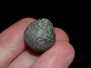 Pre - Columbian Clay Spindle Whorl Beads,  Central American Clay Beads 3