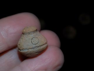 Pre - Columbian Clay Spindle Whorl Beads,  Central American Clay Beads 5