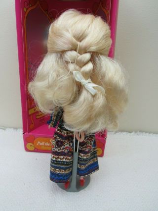 Vtg 1972 Blythe Doll ORIG BOX w/ Stand BLONDE Side Part 6 Lines 4 Eye Colors 11