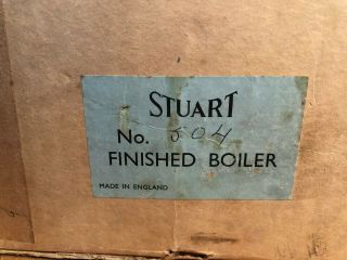Rare Vintage Stuart Turner No.  504 Steam Boiler, 11