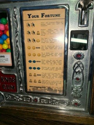 Vintage Restored Fortune / Slot Machine / Gum Trade Stimulator 4