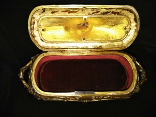 Absolutely Fabulous Antique French Auguste Cain Jewelry Casket Treasure Box 5