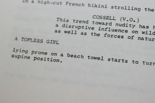 Annette Funicello Personal Property Back to the Beach Vintage SCRIPT 1983 ICM 5