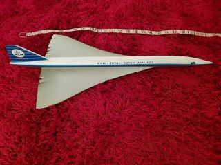 KLM Royal Dutch Airline Concorde rare - Possible KLM or Travel agents desk model 10