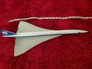 KLM Royal Dutch Airline Concorde rare - Possible KLM or Travel agents desk model 11