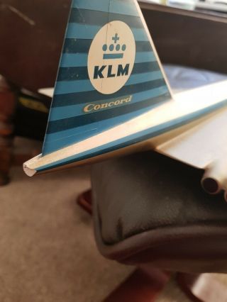 KLM Royal Dutch Airline Concorde rare - Possible KLM or Travel agents desk model 12