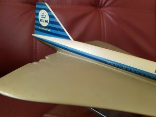 KLM Royal Dutch Airline Concorde rare - Possible KLM or Travel agents desk model 3