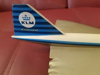KLM Royal Dutch Airline Concorde rare - Possible KLM or Travel agents desk model 5
