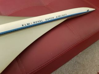 KLM Royal Dutch Airline Concorde rare - Possible KLM or Travel agents desk model 6