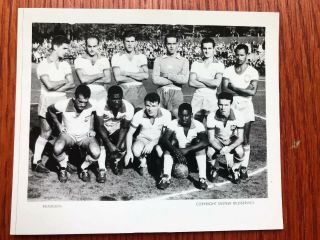 Mega rare World Cup 1958 football soccer team photo folder with all teams Pele 11